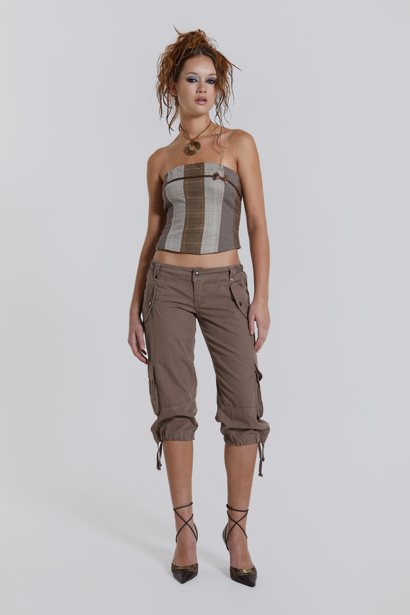 Jeans & Trousers | Women Cargo 3/4 Pant | Freeup